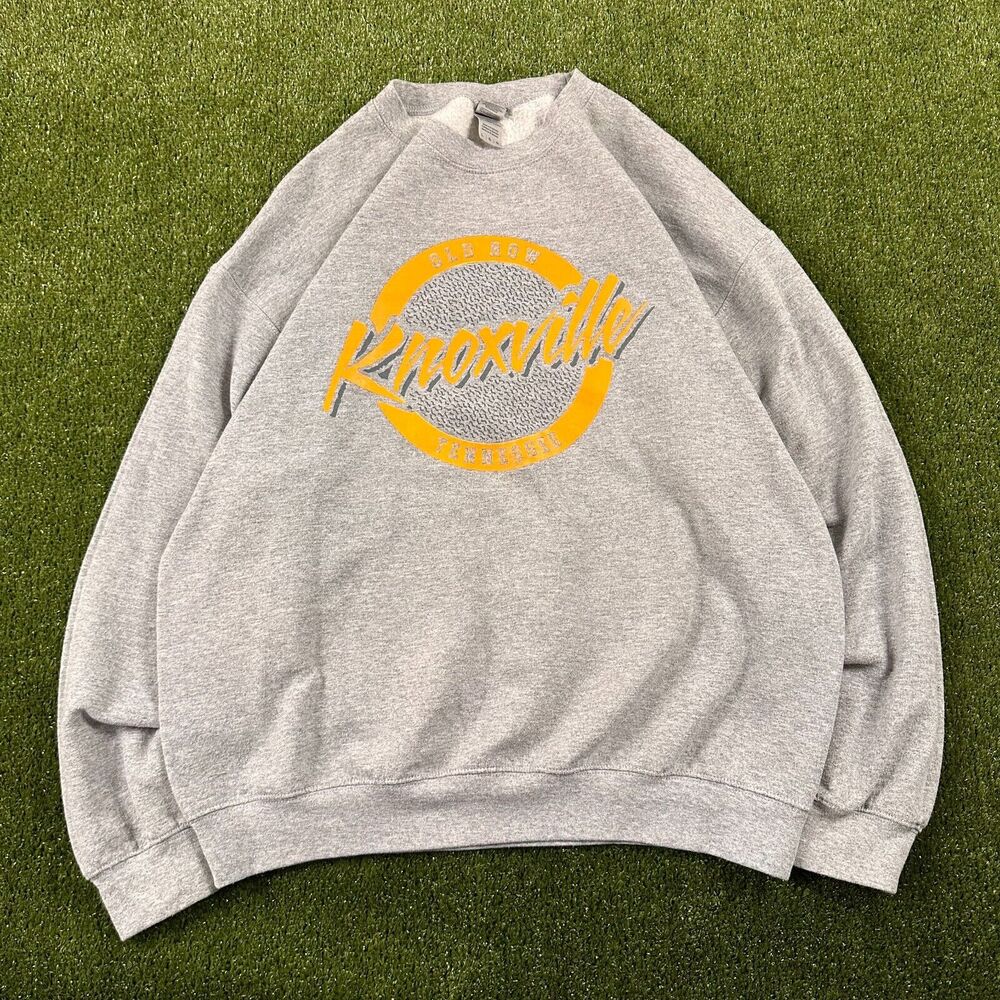 Old Row Sweatshirt Mens Large Gray Knoxville Tennessee Volunteers College Frat